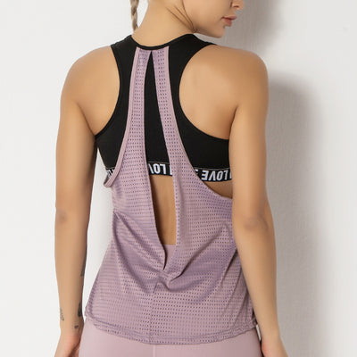New Fake Two-piece Sports Vest Women