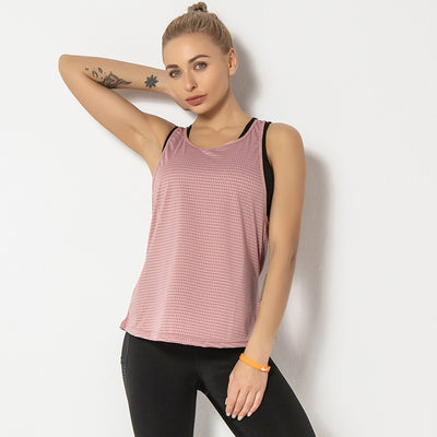 New Fake Two-piece Sports Vest Women