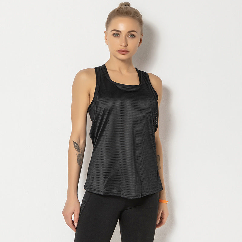 New Fake Two-piece Sports Vest Women